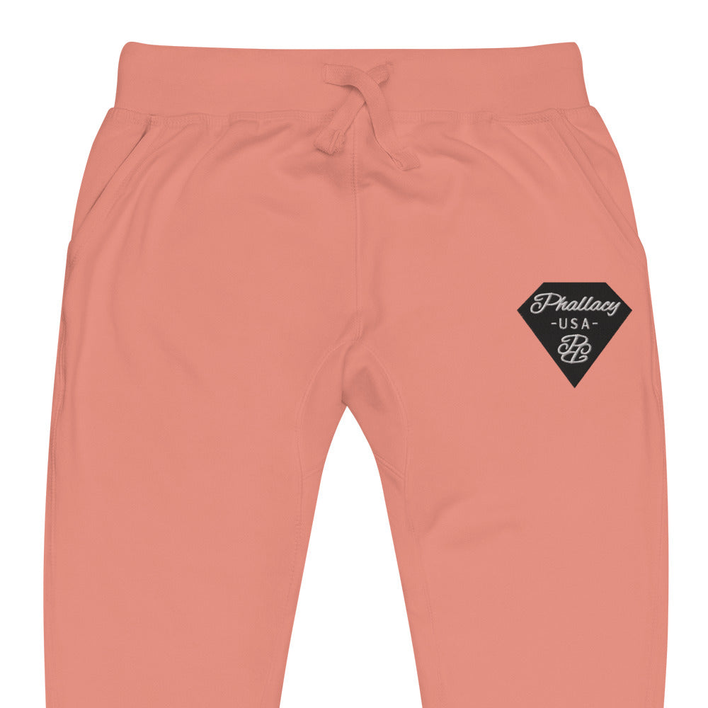Phallacy Diamond Unisex Fleece Sweatpants (Embroidery)