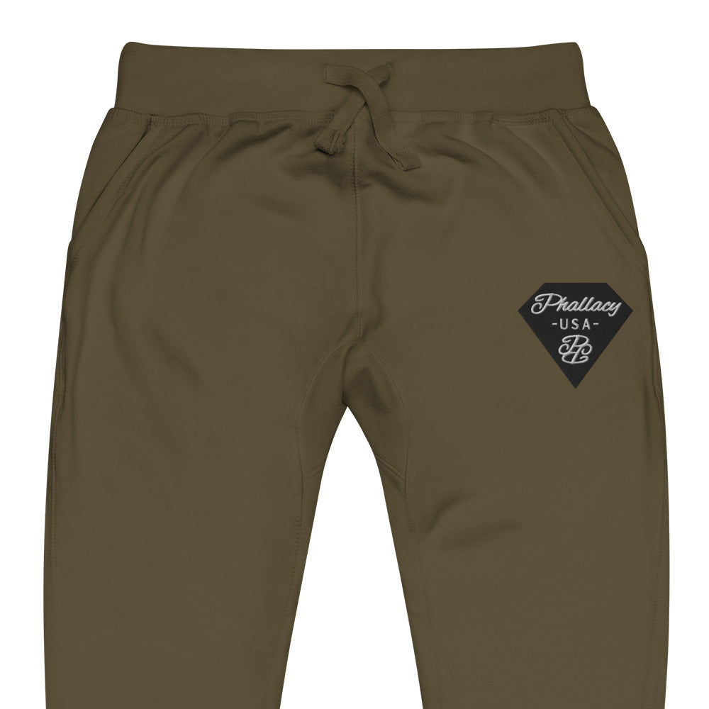 Phallacy Diamond Unisex Fleece Sweatpants (Embroidery)